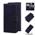 For Sony Xperia L3 Skin Feel Pure Color Flip Leather Phone Case(Black) - 1