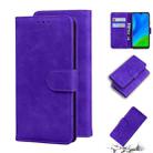 For Huawei P smart 2020 Skin Feel Pure Color Flip Leather Phone Case(Purple) - 1