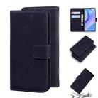For Huawei Enjoy 10s / P Smart S / Y8p Skin Feel Pure Color Flip Leather Phone Case(Black) - 1