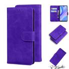 For Huawei Enjoy 10s / P Smart S / Y8p Skin Feel Pure Color Flip Leather Phone Case(Purple) - 1