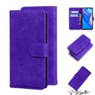 For Huawei P smart Z / Y9 Prime 2019 / Honor 9X Global Skin Feel Pure Color Flip Leather Phone Case(Purple) - 1