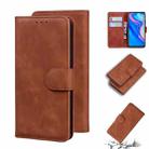 For Huawei P smart Z / Y9 Prime 2019 / Honor 9X Global Skin Feel Pure Color Flip Leather Phone Case(Brown) - 1