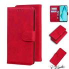 For Huawei P40 lite / nova 6 SE / nova 7i Skin Feel Pure Color Flip Leather Phone Case(Red) - 1