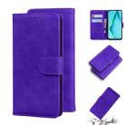 For Huawei P40 lite / nova 6 SE / nova 7i Skin Feel Pure Color Flip Leather Phone Case(Purple) - 1