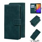 For Huawei Y5p Skin Feel Pure Color Flip Leather Phone Case(Green) - 1