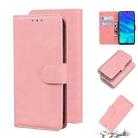 For Huawei P smart 2019 / Honor 10 Lite Skin Feel Pure Color Flip Leather Phone Case(Pink) - 1