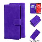 For Huawei P Smart+ 2019  / Enjoy 9s / Honor 20 lite / Honor 20i Skin Feel Pure Color Flip Leather Phone Case(Purple) - 1