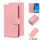 For Huawei P Smart+ 2019 / Enjoy 9s / Honor 20 lite / Honor 20i Skin Feel Pure Color Flip Leather Phone Case(Pink) - 1