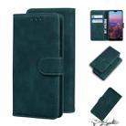 For Huawei P20 Skin Feel Pure Color Flip Leather Phone Case(Green) - 1