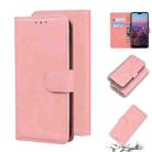For Huawei P20 Skin Feel Pure Color Flip Leather Phone Case(Pink) - 1