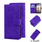For Huawei P20 lite Skin Feel Pure Color Flip Leather Phone Case(Purple) - 1