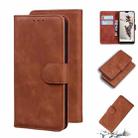 For Huawei P20 Pro Skin Feel Pure Color Flip Leather Phone Case(Brown) - 1