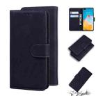 For Huawei P40 Skin Feel Pure Color Flip Leather Phone Case(Black) - 1