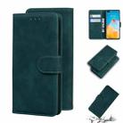For Huawei P40 Skin Feel Pure Color Flip Leather Phone Case(Green) - 1