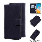 For Huawei P40 Pro Skin Feel Pure Color Flip Leather Phone Case(Black) - 1