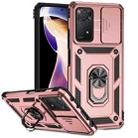 For Xiaomi Redmi Note 11 Pro Global Sliding Camshield Holder Phone Case(Rose Gold) - 1