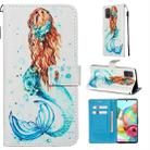 For Galaxy A71 Colored Drawing Pattern Plain Weave Horizontal Flip Leather Case with Holder & Card Slot & Wallet&Lanyard(Mermaid) - 1