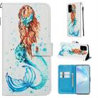 For Galaxy S20+ Colored Drawing Pattern Plain Weave Horizontal Flip Leather Case with Holder & Card Slot & Wallet&Lanyard(Mermaid) - 1