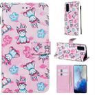 For Galaxy S20 Colored Drawing Pattern Plain Weave Horizontal Flip Leather Case with Holder & Card Slot & Wallet&Lanyard(Cherry Blossom Panda) - 1