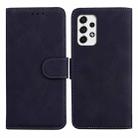 For Samsung Galaxy A53 5G Skin Feel Pure Color Flip Leather Phone Case(Black) - 1