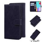 For Samsung Galaxy A52 5G Skin Feel Pure Color Flip Leather Phone Case(Black) - 1
