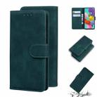 For Samsung Galaxy A71 4G Skin Feel Pure Color Flip Leather Phone Case(Green) - 1
