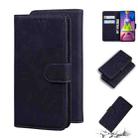 For Samsung Galaxy M51 Skin Feel Pure Color Flip Leather Phone Case(Black) - 1