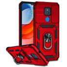 For Motorola Moto G Play Sliding Camshield Holder Phone Case(Red) - 1