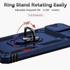 For Xiaomi Redmi 9A Sliding Camshield Holder Phone Case(Blue) - 4