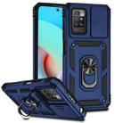 For Xiaomi Redmi 10 Sliding Camshield Holder Phone Case(Blue) - 1