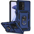 For Xiaomi Mi 11T Sliding Camshield Holder Phone Case(Blue) - 1