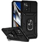 For Xiaomi Poco X4 Pro 5G Sliding Camshield Holder Phone Case(Black) - 1