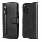 For Xiaomi Redmi Note 11 4G(Global)/Redmi Note 11s 4G(Global) Fashion Calf Texture Zipper Horizontal Flip Leather Case(Black) - 1