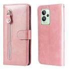 For OPPO Realme GT2 Pro Fashion Calf Texture Zipper Horizontal Flip Leather Case(Rose Gold) - 1