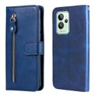 For OPPO Realme GT2 Pro Fashion Calf Texture Zipper Horizontal Flip Leather Case(Blue) - 1