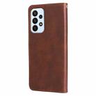 For Samsung Galaxy A23 /Galaxy M23/Galaxy F23 Fashion Calf Texture Zipper Horizontal Flip Leather Case(Brown) - 3