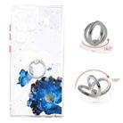 For Samsung Galaxy S22 Ultra 5G Starry Sky Epoxy TPU Phone Case with Ring Holder(Blue Butterfly) - 1