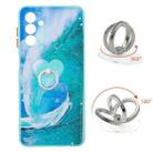 For Samsung Galaxy A13 5G Starry Sky Epoxy TPU Phone Case with Ring Holder(Waves) - 1