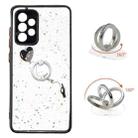 For Samsung Galaxy A53 5G Starry Sky Epoxy TPU Phone Case with Ring Holder(Heart) - 1