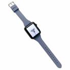 Small Waist Silicone Watch Band For Apple Watch Series 8&7 41mm / SE 2&6&SE&5&4 40mm / 3&2&1 38mm(G) - 1