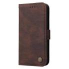 For Xiaomi Redmi Note 11 4G(Global)/Redmi Note 11s 4G(Global) Skin Feel Life Tree Metal Button Horizontal Flip Leather Case(Brown) - 2