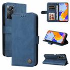 For Xiaomi Redmi Note 11 Pro 4G/Redmi Note 11 Pro 5G(Global)/Redmi Note 11E Pro Skin Feel Life Tree Metal Button Horizontal Flip Leather Case(Blue) - 1