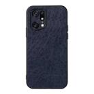 For OPPO Find X5 Accurate Hole Crazy Horse Texture PU Phone Case(Blue) - 1