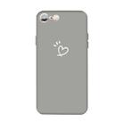 For iPhone 6s / 6 Three Dots Love-heart Pattern Colorful Frosted TPU Phone Protective Case(Gray) - 1