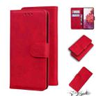 For Samsung Galaxy S20 FE/S20 Lite/S20 FE 5G Skin Feel Pure Color Flip Leather Phone Case(Red) - 1