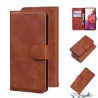 For Samsung Galaxy S20 FE/S20 Lite/S20 FE 5G Skin Feel Pure Color Flip Leather Phone Case(Brown) - 1