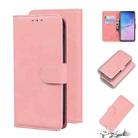 For Samsung Galaxy S10 Skin Feel Pure Color Flip Leather Phone Case(Pink) - 1
