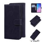 For Samsung Galaxy S10 Lite / A91 Skin Feel Pure Color Flip Leather Phone Case(Black) - 1