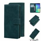 For Samsung Galaxy S10+ Skin Feel Pure Color Flip Leather Phone Case(Green) - 1