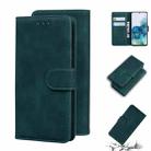 For Samsung Galaxy S20 Skin Feel Pure Color Flip Leather Phone Case(Green) - 1